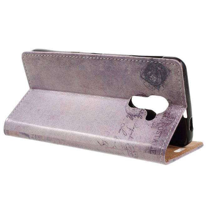 Hülle für BlackBerry DTEK60 - Case aus Leder - Frankreich Flagge und Katze