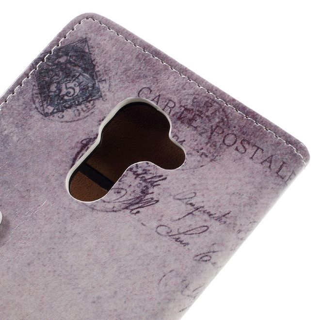 Hülle für BlackBerry DTEK60 - Case aus Leder - Frankreich Flagge und Katze