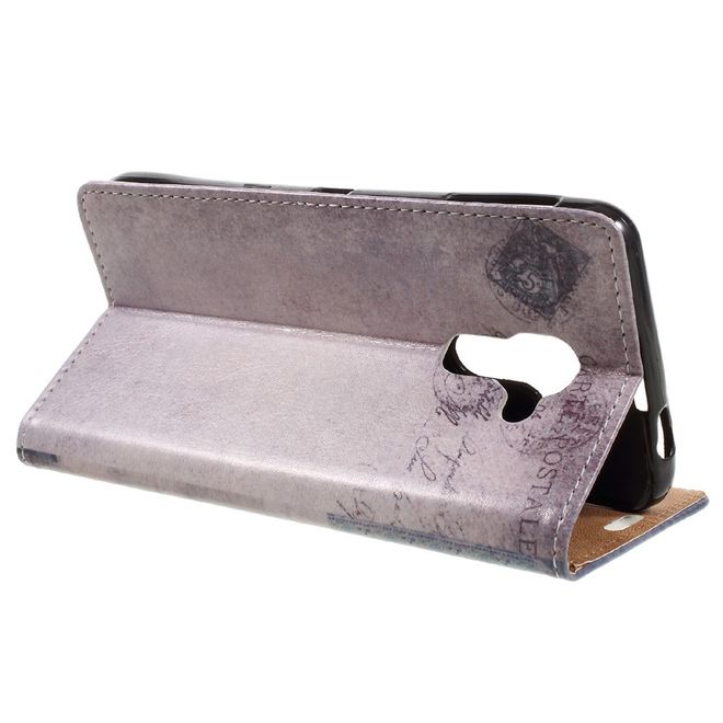 Hülle für BlackBerry DTEK60 - Case aus Leder - England Flagge und Katze