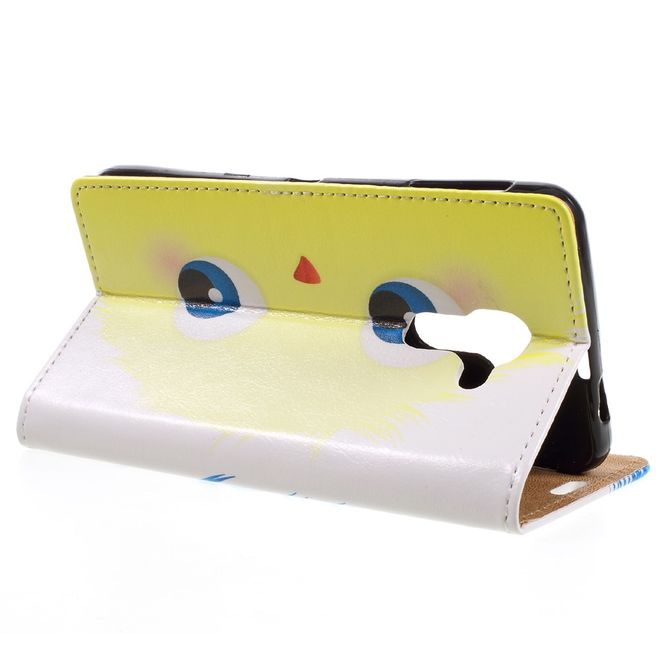 Hülle für BlackBerry DTEK60 - Case aus Leder - blaues Monster