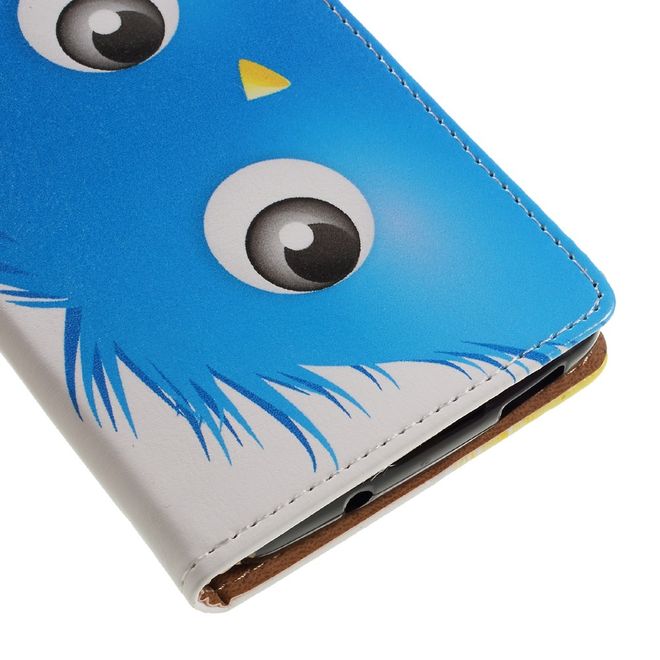 Hülle für BlackBerry DTEK60 - Case aus Leder - blaues Monster