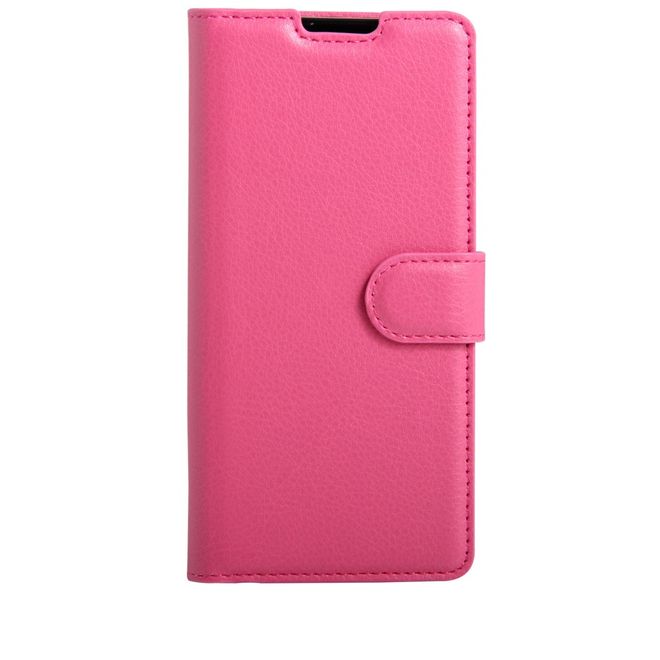 Handy Hülle für BlackBerry DTEK60 - Case aus Leder - mit Litchitextur und Standfunktion - rosa
