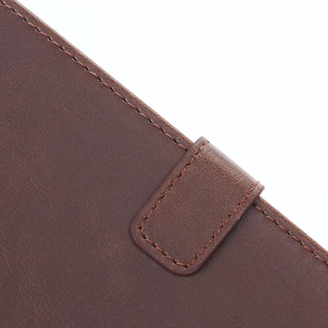BlackBerry DTEK60 Case - Handy Hülle aus Leder - Retro Style - mit Standfunktion - kaffeefarben