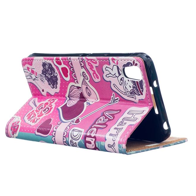 Hülle für BlackBerry DTEK50/Neon - Case aus Leder - Liebes Sujets