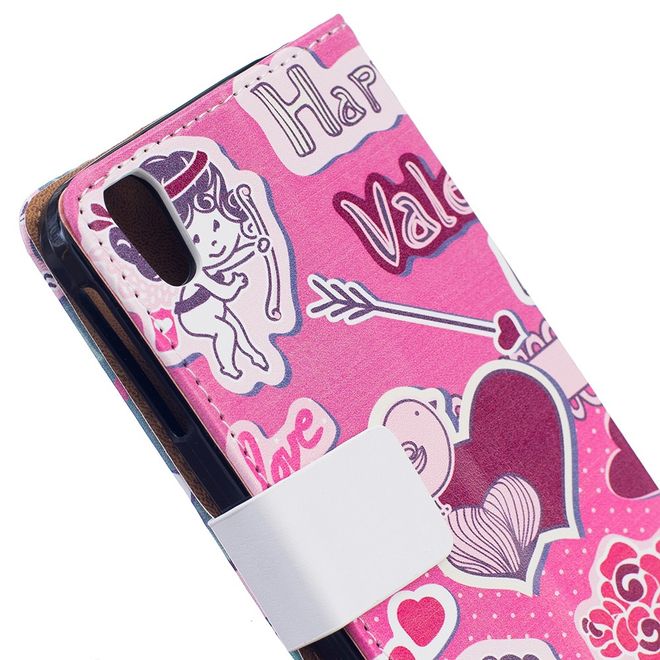 Hülle für BlackBerry DTEK50/Neon - Case aus Leder - Liebes Sujets