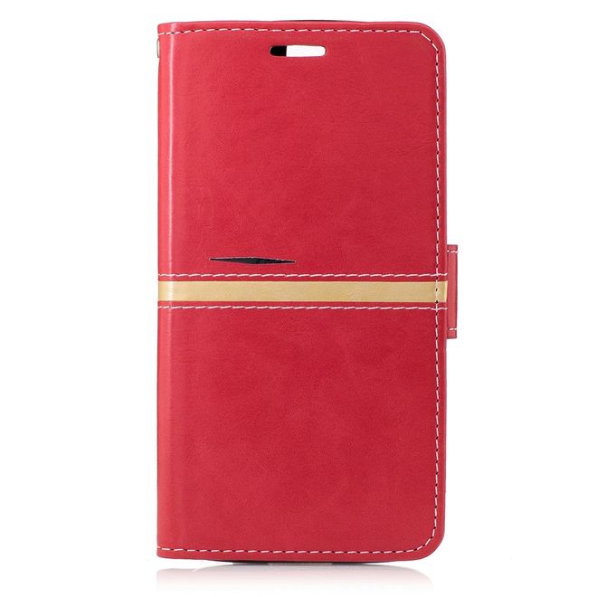 Elephone P8000 Hülle -Case aus Leder - mit Standfunktion - rot