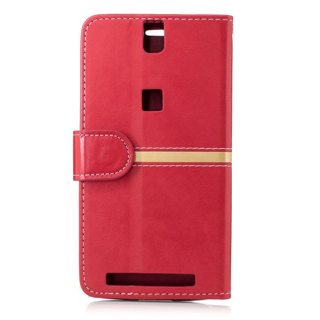 Elephone P8000 Hülle -Case aus Leder - mit Standfunktion - rot
