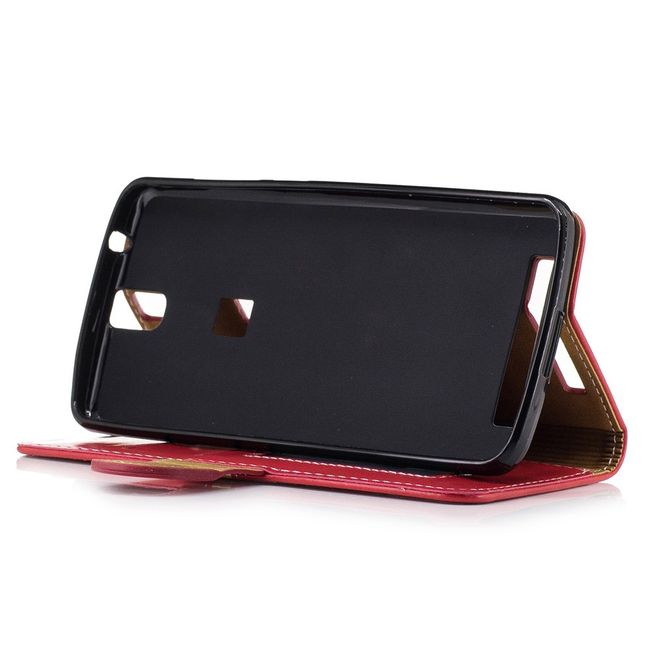 Elephone P8000 Hülle -Case aus Leder - mit Standfunktion - rot