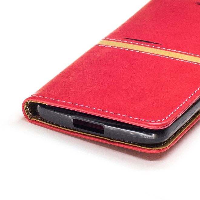 Elephone P8000 Hülle -Case aus Leder - mit Standfunktion - rot