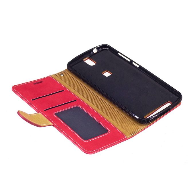 Elephone P8000 Hülle -Case aus Leder - mit Standfunktion - rot