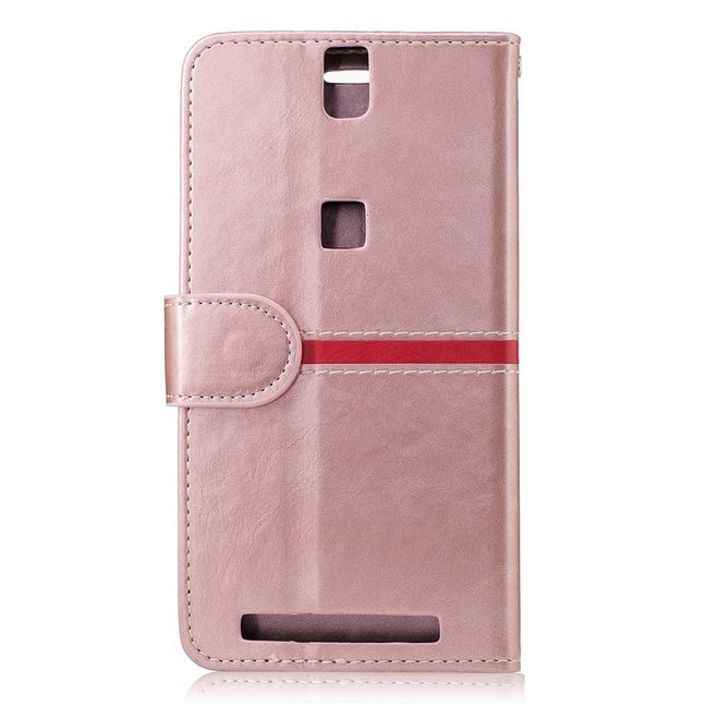 Elephone P8000 Hülle -Case aus Leder - mit Standfunktion - pink