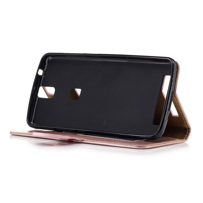 Elephone P8000 Hülle -Case aus Leder - mit Standfunktion - pink