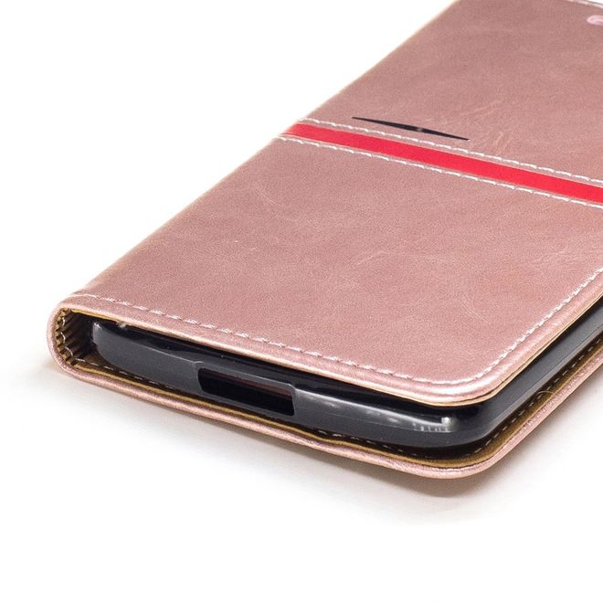 Elephone P8000 Hülle -Case aus Leder - mit Standfunktion - pink