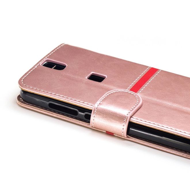 Elephone P8000 Hülle -Case aus Leder - mit Standfunktion - pink