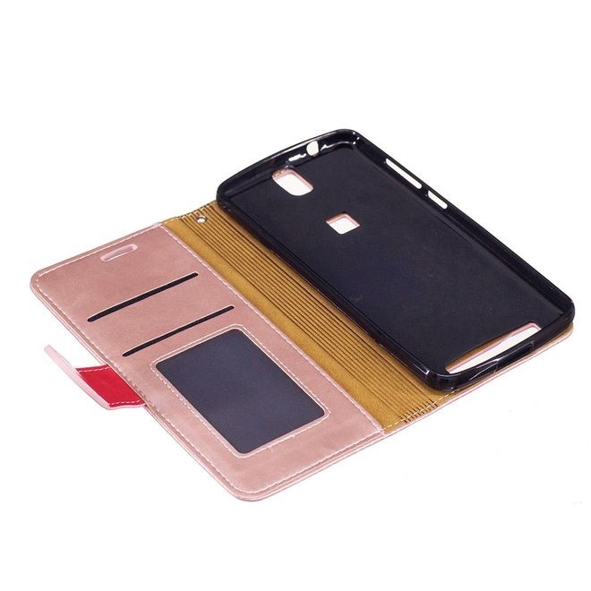 Elephone P8000 Hülle -Case aus Leder - mit Standfunktion - pink