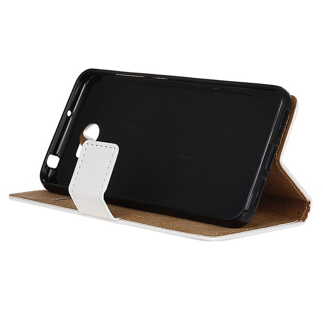 Hülle für Huawei Y6 II Compact - Leder Flip Case - mit Kreditkartenslot - Eule und LOVE Schriftzug