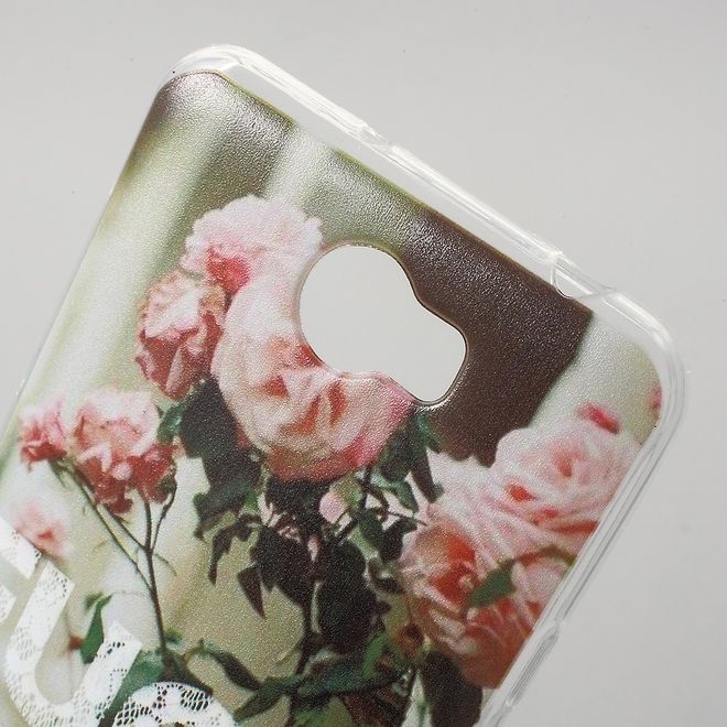 Case für Huawei Y6 II Compact - TPU Softcase - blühende Blumen