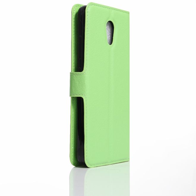 Lenovo P2 Handy Hülle - Case aus Leder - mit Litchitextur und Standfunktion - grün