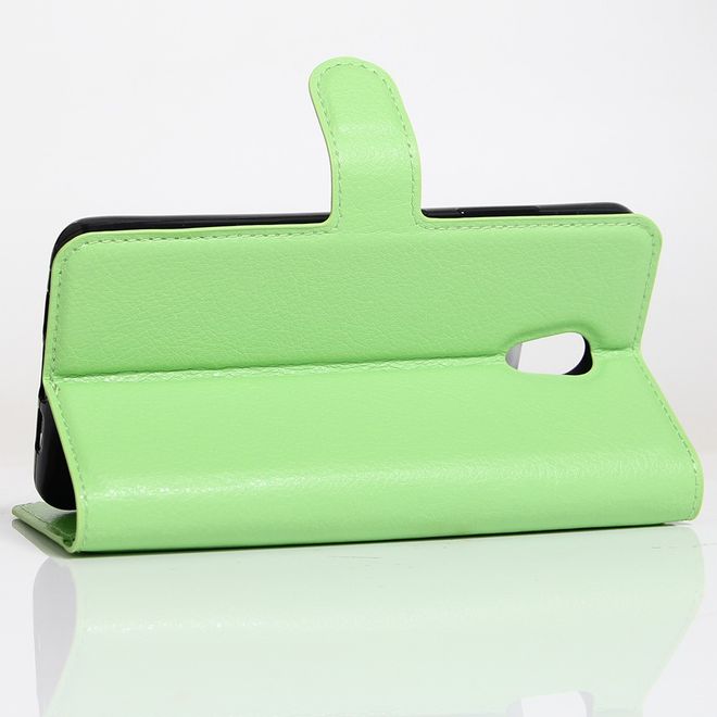 Lenovo P2 Handy Hülle - Case aus Leder - mit Litchitextur und Standfunktion - grün