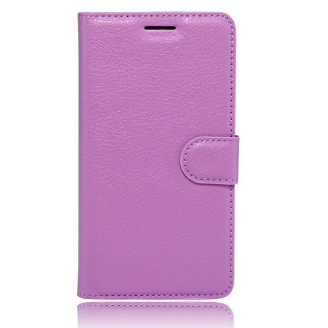 Lenovo P2 Handy Hülle - Case aus Leder - mit Litchitextur und Standfunktion - purpur