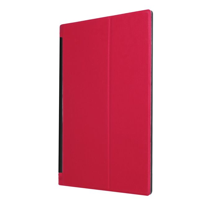 Lenovo Yoga Tab 3 10 Case - Leather Smart Case - Foldable - Red