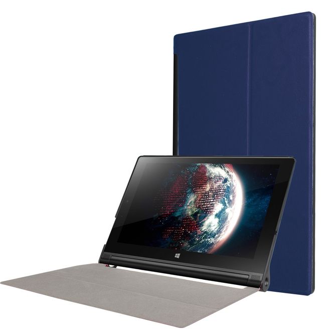 Lenovo Yoga Tab 3 10 Hülle - Leder Smart Case - faltbar - dunkelblau