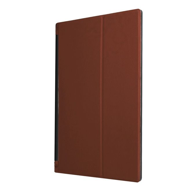 Lenovo Yoga Tab 3 10 Hülle - Leder Smart Case - faltbar - braun