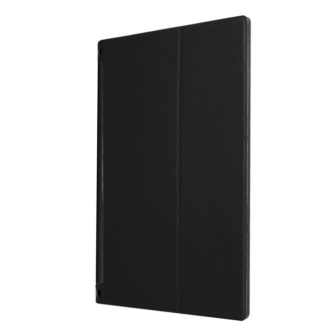 Hülle für Lenovo Yoga Tab 3 10 - Cover aus Leder - mit Standfunktion - schwarz