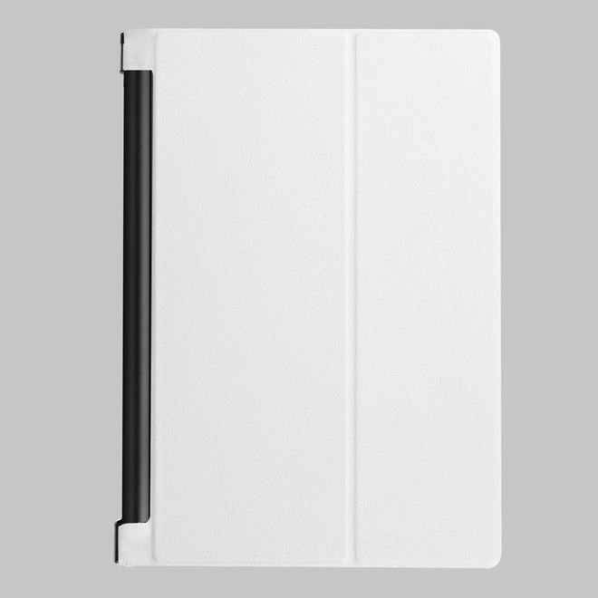 Hülle für Lenovo Yoga Tab 3 10 - Cover aus Leder - mit Standfunktion - weiss