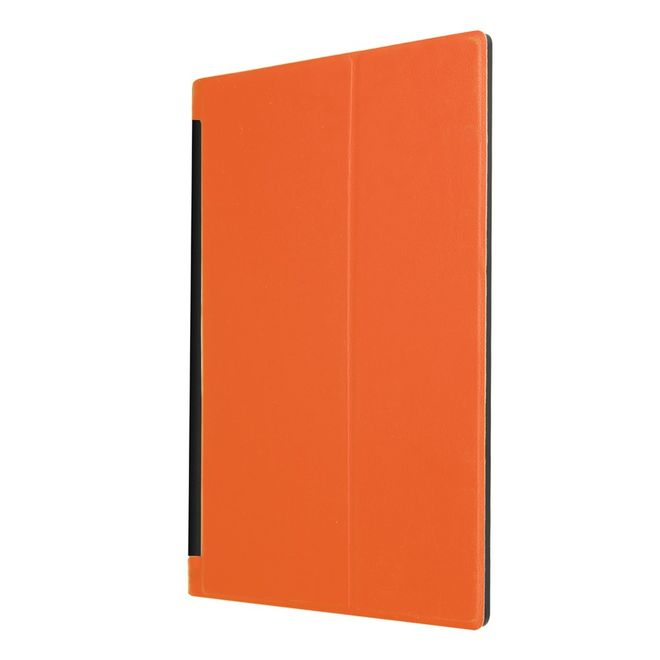 Hülle für Lenovo Yoga Tab 3 10 - Cover aus Leder - mit Standfunktion - orange