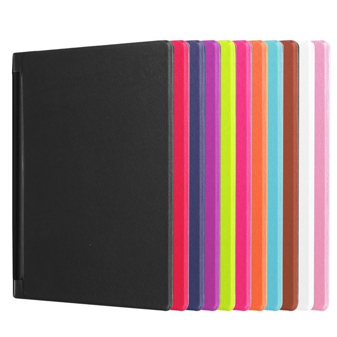 Hülle für Lenovo Yoga Tab 3 10 - Cover aus Leder - mit Standfunktion - orange