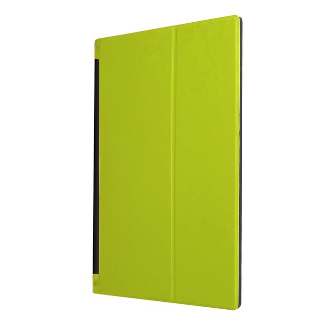 Hülle für Lenovo Yoga Tab 3 10 - Cover aus Leder - mit Standfunktion - grün