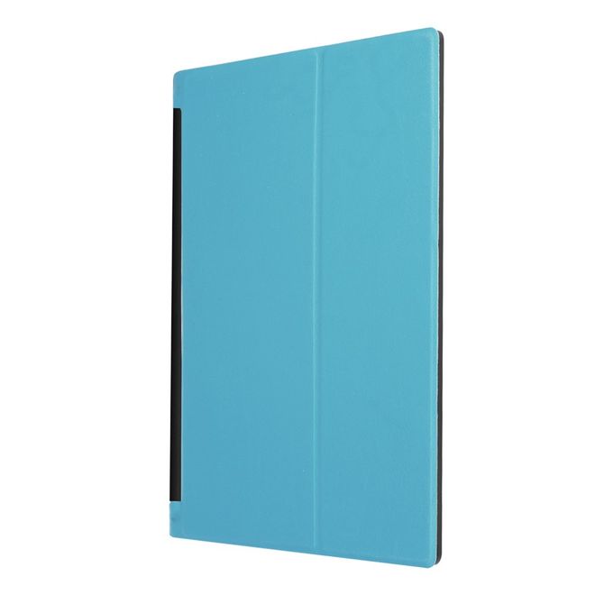 Hülle für Lenovo Yoga Tab 3 10 - Cover aus Leder - mit Standfunktion - hellblau