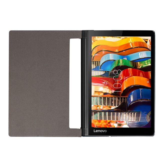 Hülle für Lenovo Yoga Tab 3 10 - Cover aus Leder - mit Standfunktion - hellblau