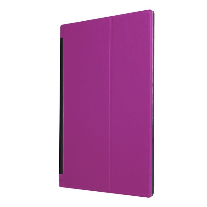 Hülle für Lenovo Yoga Tab 3 10 - Cover aus Leder - mit Standfunktion - purpur