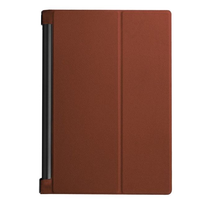 Hülle für Lenovo Yoga Tab 3 10 - Cover aus Leder - mit Standfunktion - braun