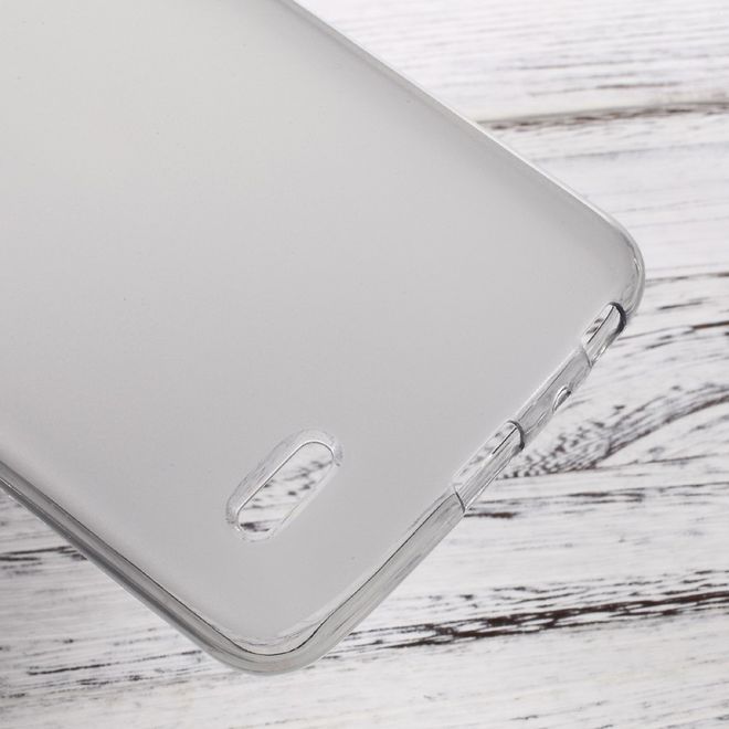 Hülle für LG Stylus 3 - TPU Soft Case - leicht glänzend - grau