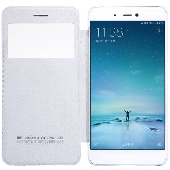 Nillkin - Xiaomi Mi 5s Hülle - Case aus Leder - Qin Series - weiss