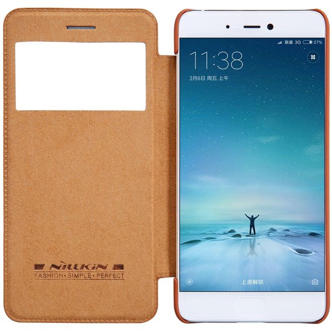 Nillkin - Xiaomi Mi 5s Hülle - Case aus Leder - Qin Series - braun