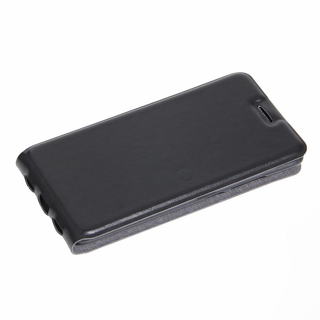 Handyhülle für Xiaomi Mi 5s - Leder Flip Case - vertikal - mit Fotofach - schwarz