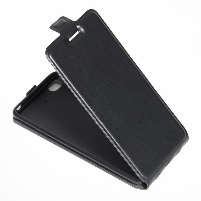 Handyhülle für Xiaomi Mi 5s - Leder Flip Case - vertikal - mit Fotofach - schwarz