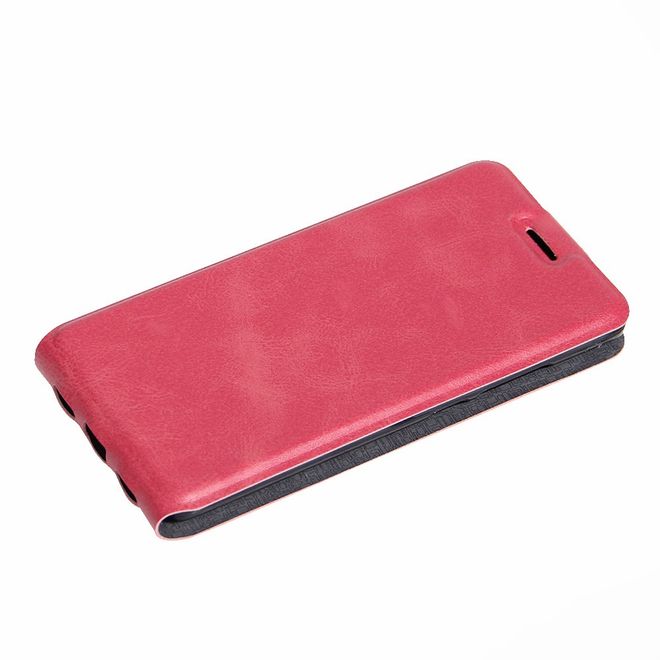 Handyhülle für Xiaomi Mi 5s - Leder Flip Case - vertikal - mit Fotofach - rosa