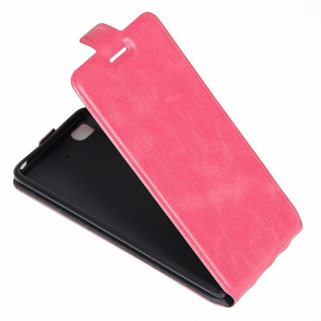 Handyhülle für Xiaomi Mi 5s - Leder Flip Case - vertikal - mit Fotofach - rosa