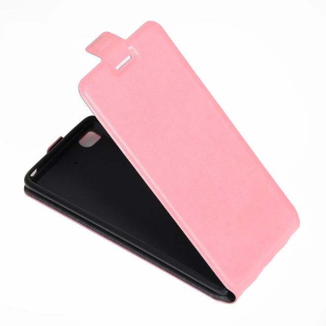 Handyhülle für Xiaomi Mi 5s - Leder Flip Case - vertikal - mit Fotofach - pink