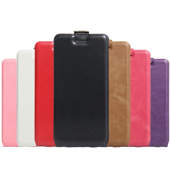 Handyhülle für Xiaomi Mi 5s - Leder Flip Case - vertikal - mit Fotofach - pink