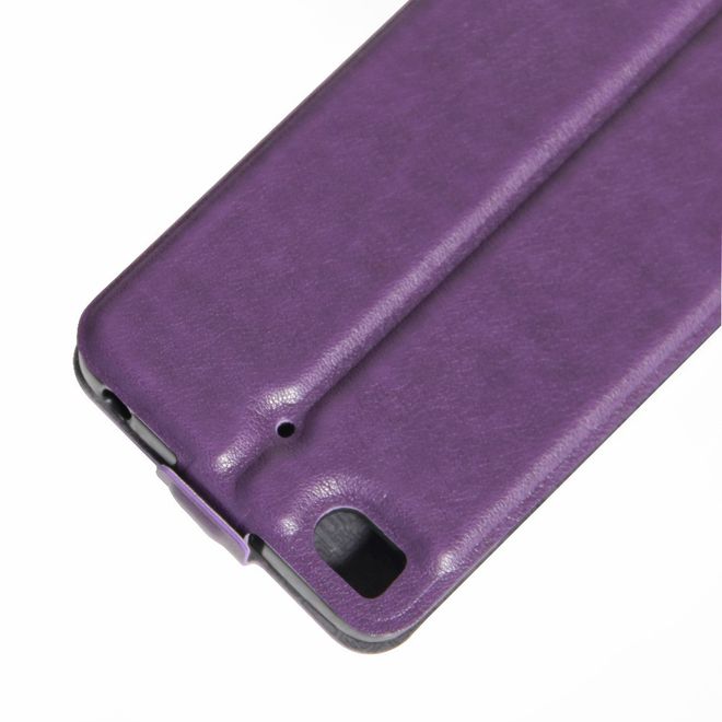 Handyhülle für Xiaomi Mi 5s - Leder Flip Case - vertikal - mit Fotofach - purpur