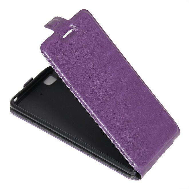 Handyhülle für Xiaomi Mi 5s - Leder Flip Case - vertikal - mit Fotofach - purpur