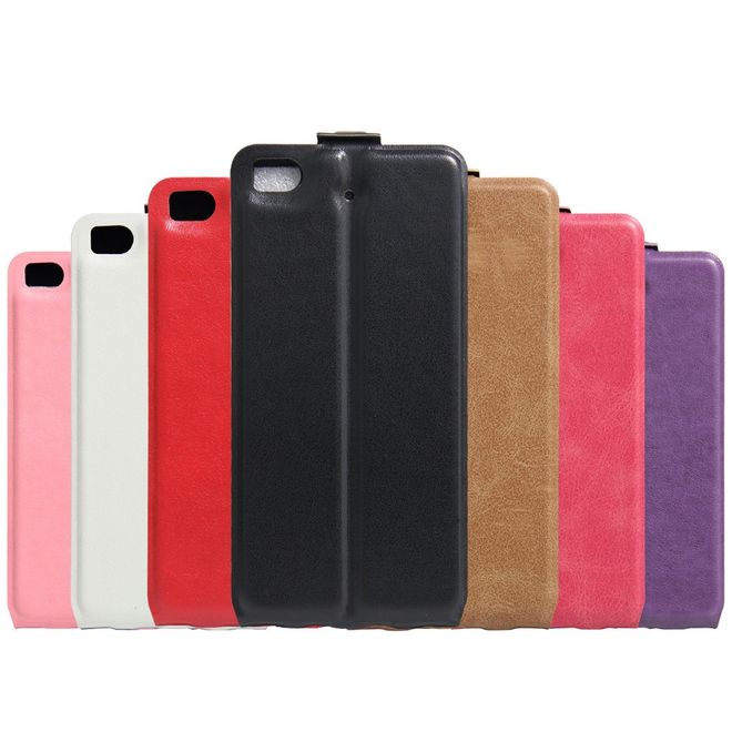 Handyhülle für Xiaomi Mi 5s - Leder Flip Case - vertikal - mit Fotofach - purpur