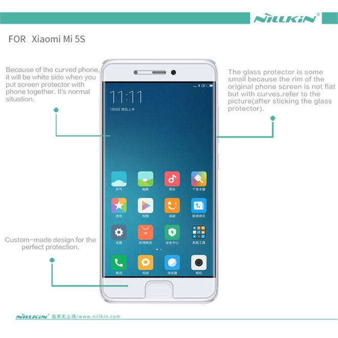 Nillkin - Xiaomi Mi 5s Schutzglas - Amazing H+Pro - 0.2mm dick