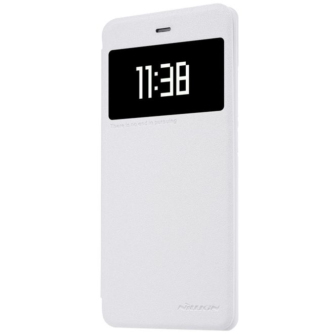Nillkin - Case für Xiaomi Mi 5s - Hülle aus Leder - mit kleinem Fenster - Sparkle Series - weiss